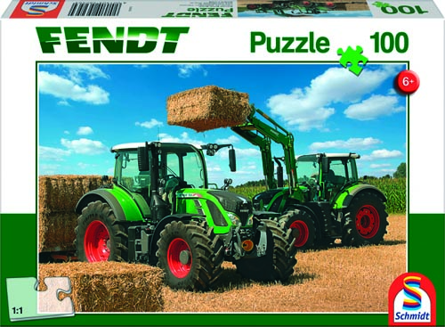 Puzzle Fendt 724 Vario Fendt 716 Vario mit Frontlader Fendt Carto 4x85 100 Teile
