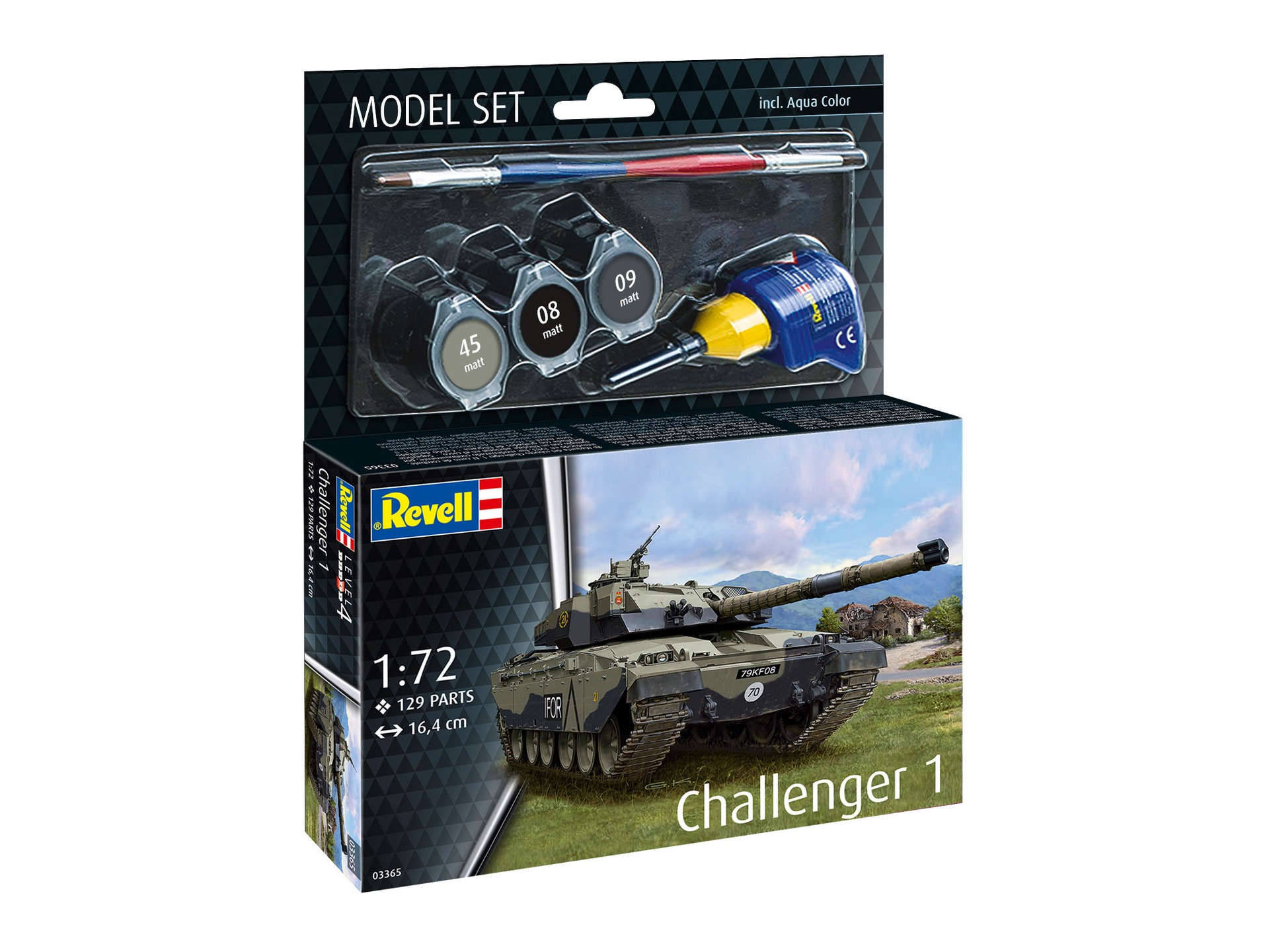 Britischer Panzer Challenger 1 (Bausatz) Modell von Revell 1:72
