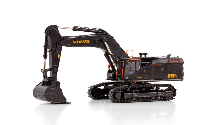 Volvo EC950F Schwarz Modell von WSI Models 1:50