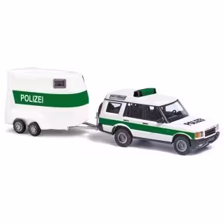 Land Rover Discovery Polizei mit Pferdeanhänger Modell von Busch 1:87 eilbote-onlineshop - Agrarfox