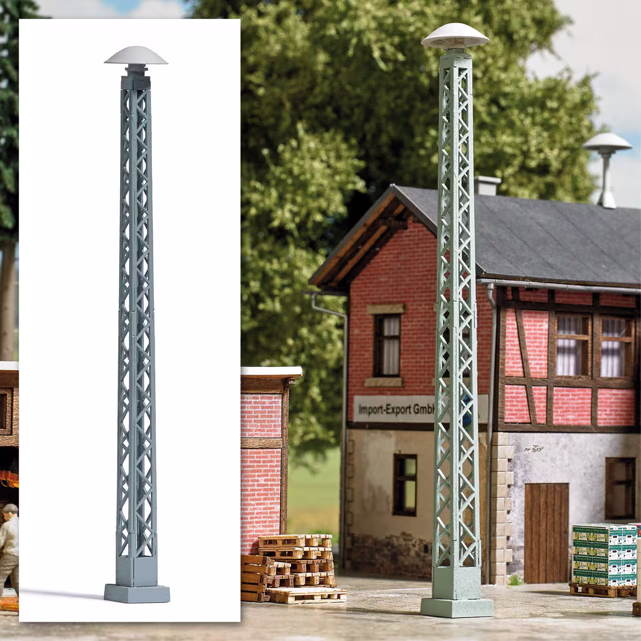 Gittermast mit Sirene-1