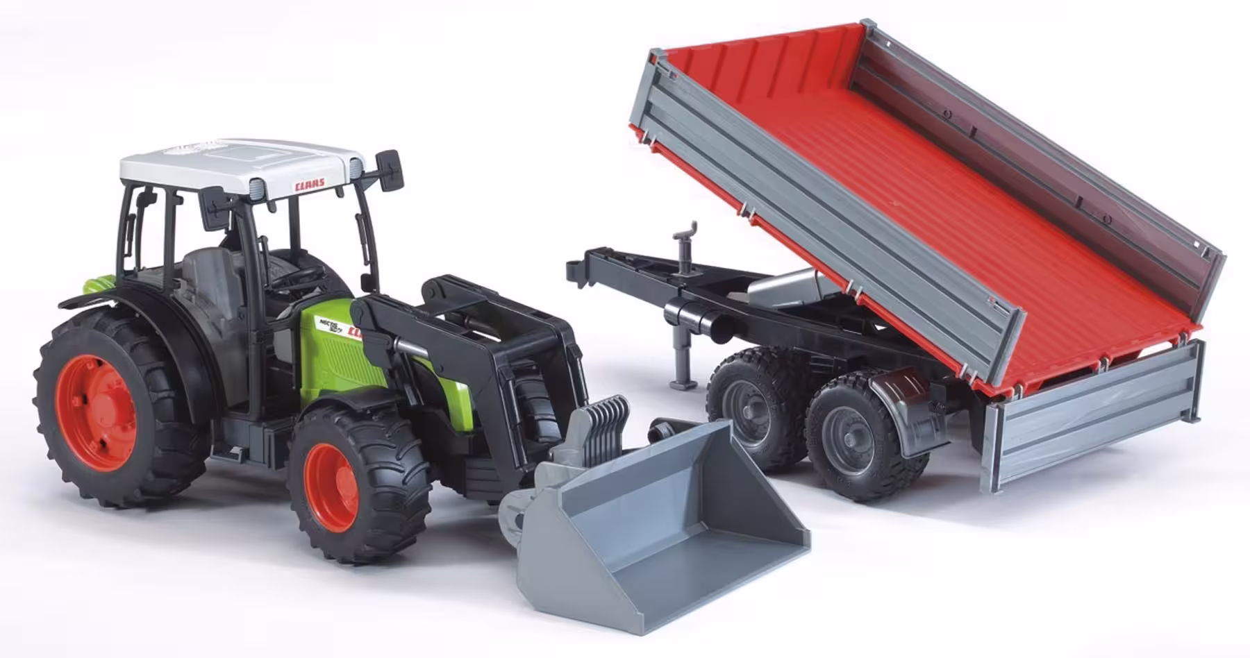 Claas Nectis 267F mit Frontlader und Bordwandanhänger Modell von Bruder 1:16 eilbote-onlineshop - Agrarfox
