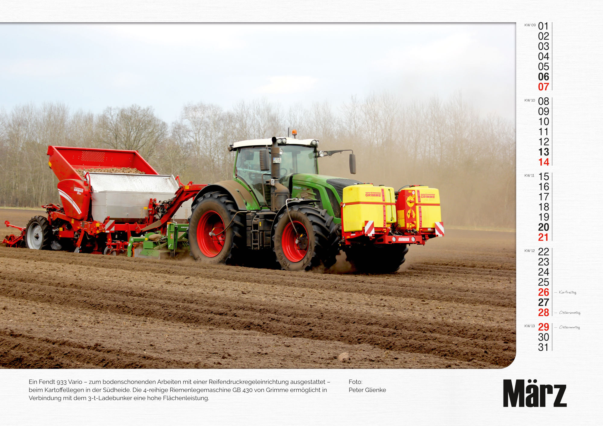 Fendt Monatskalender 2027