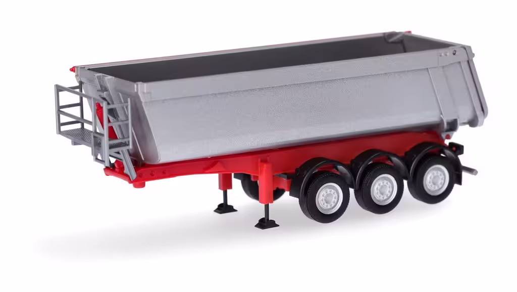 Schmitz Cargobull Kippsattelauflieger mit Stahlmulde, silbermetallic-1