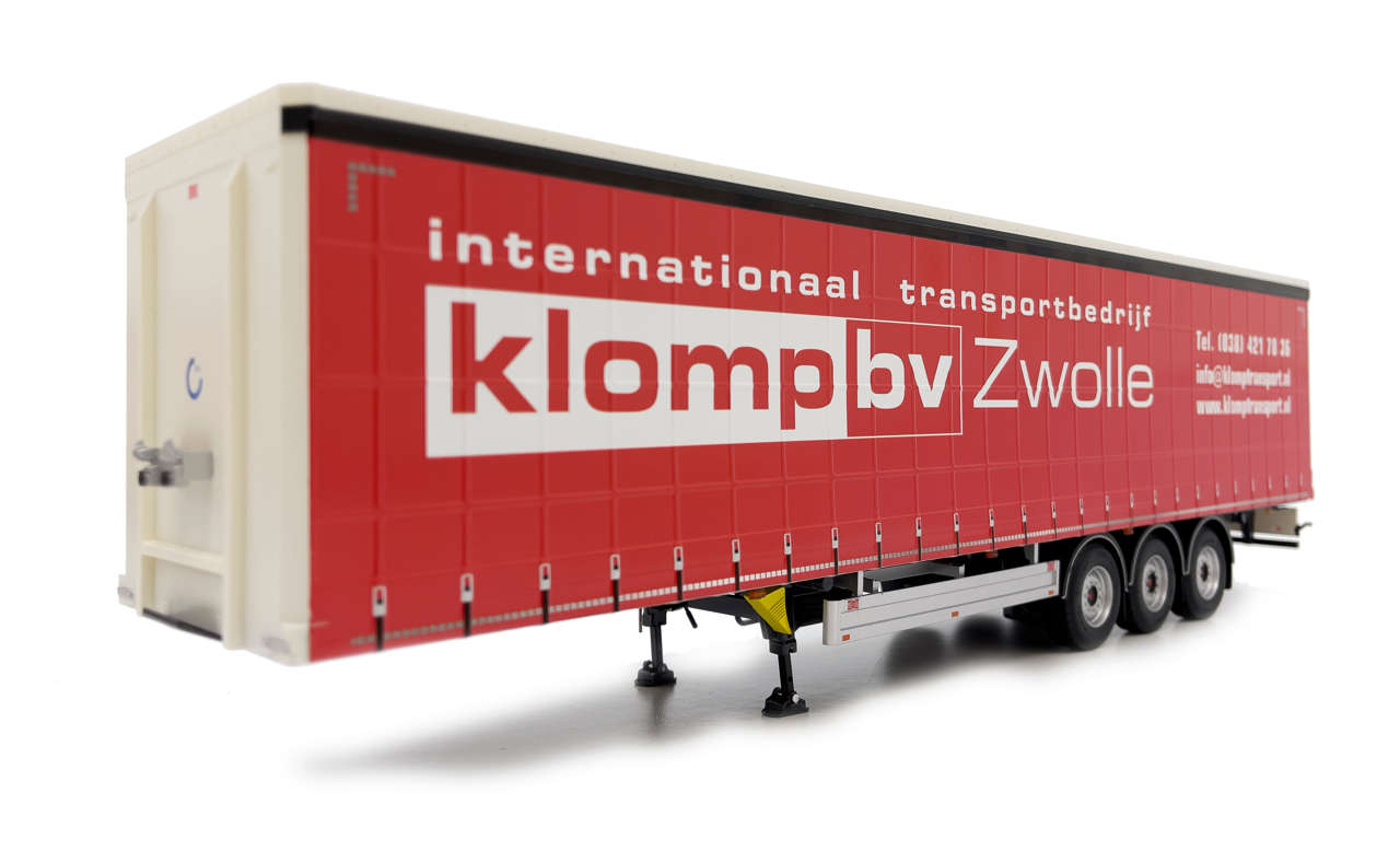 Pacton Schiebeplanenauflieger Klomp Design Modell von MarGe Models 1:32