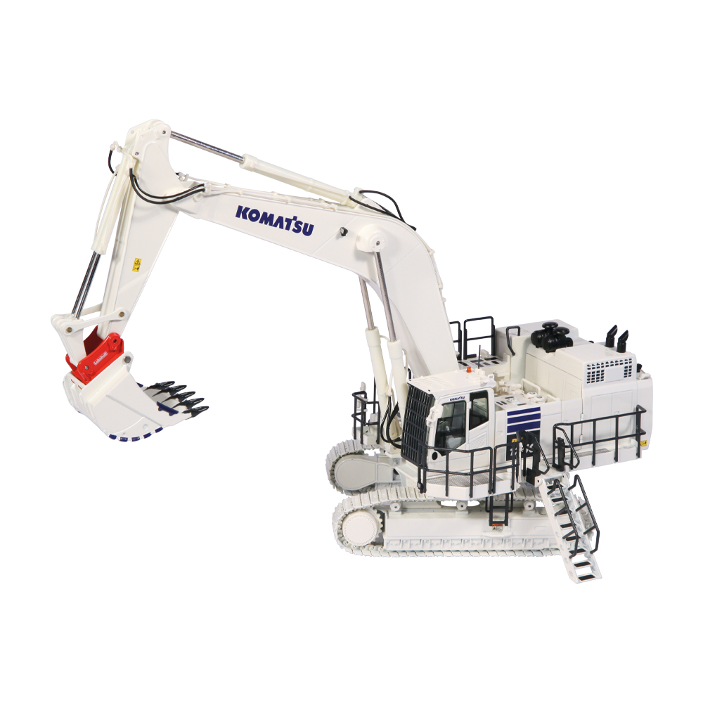 Komatsu PC1250 Bagger mit Lehnhoff Schnellwechsler Modell von NZG 1:50