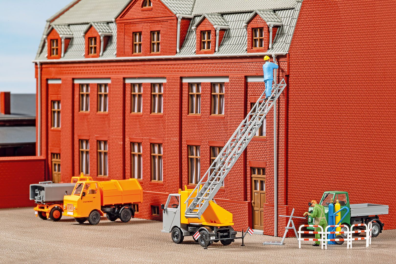 M22 Drehleiter Bauhof Modell von Auhagen 1:87