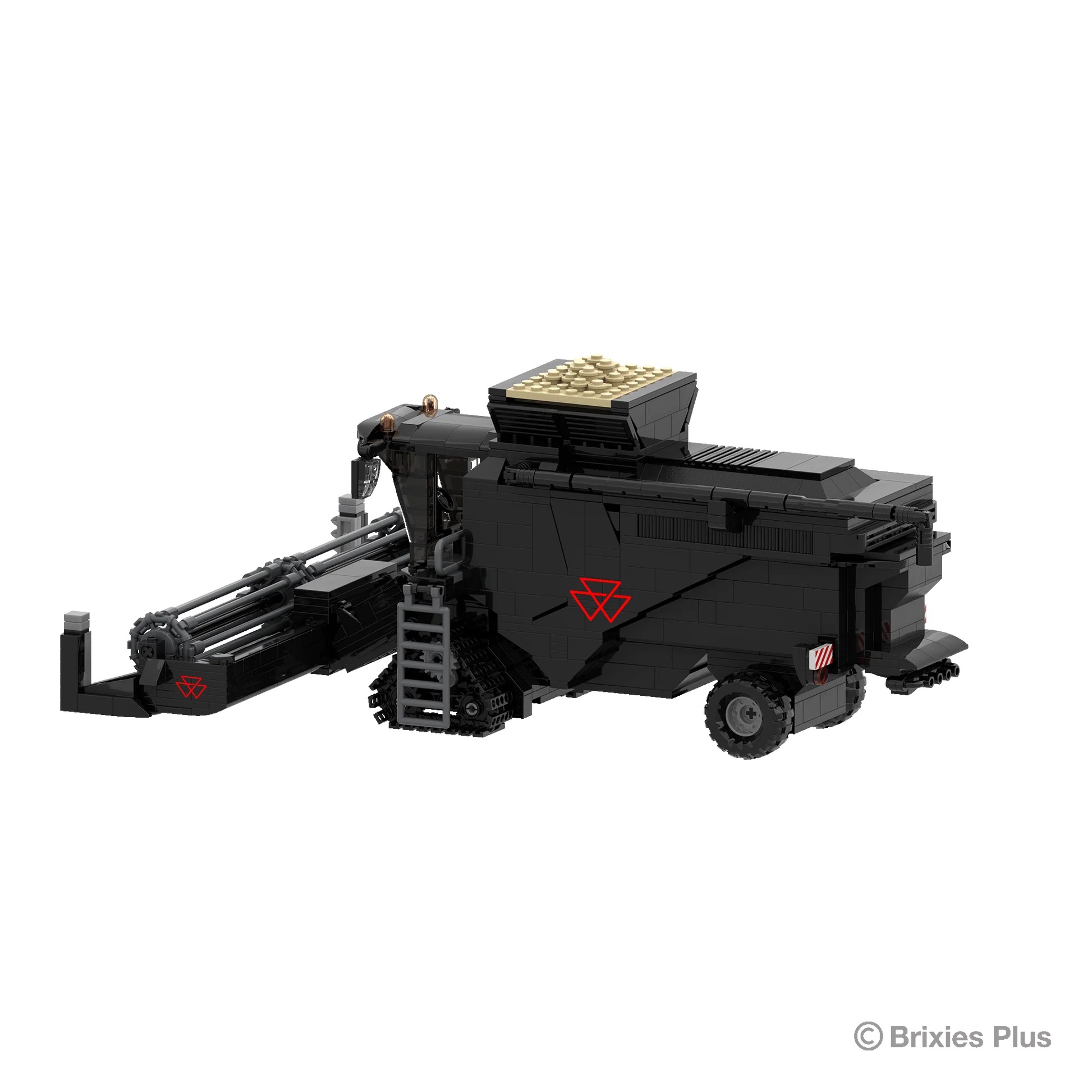 Massey Ferguson Ideal Mähdrescher BRIXIES Plus Klemmbausteine Modell von Brixies Plus 1:32