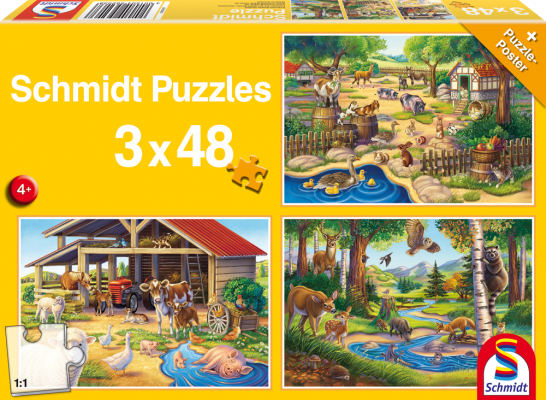 Puzzle Alle meine Lieblingstiere