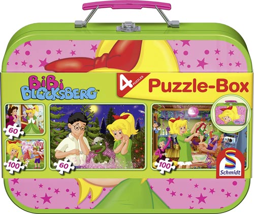 Puzzle-Box Bibi Blocksberg im Metallkoffer