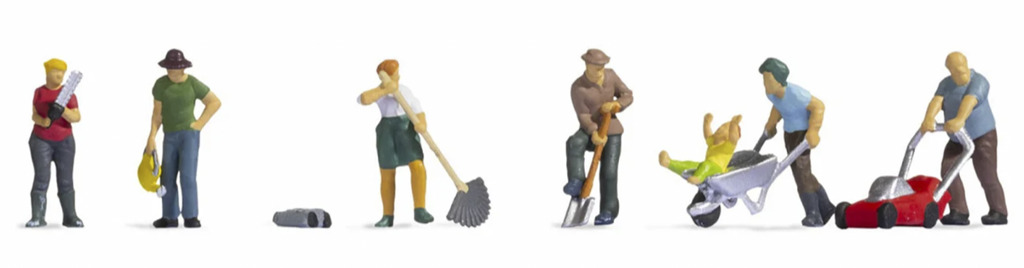 Gartenarbeit Modell von Noch 1:87