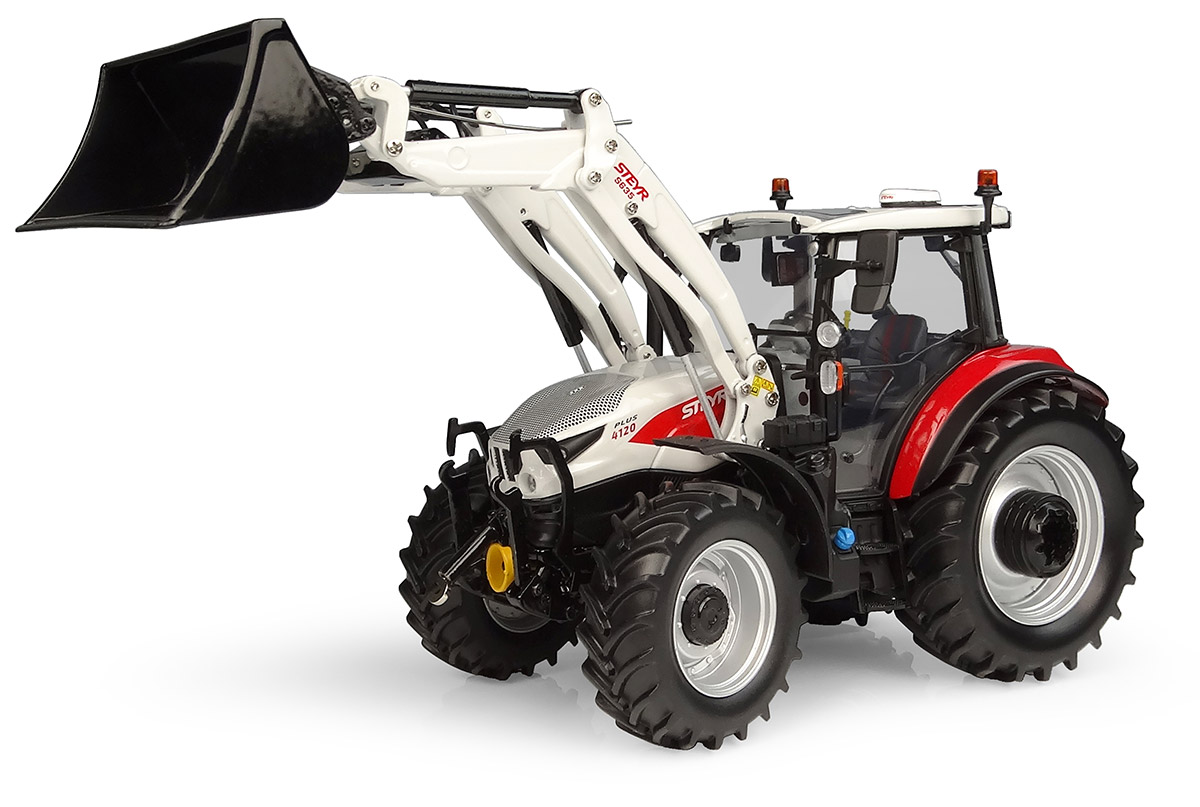 Steyr 4120 Plus mit S635 Frontlader Modell von Universal Hobbies 1:32