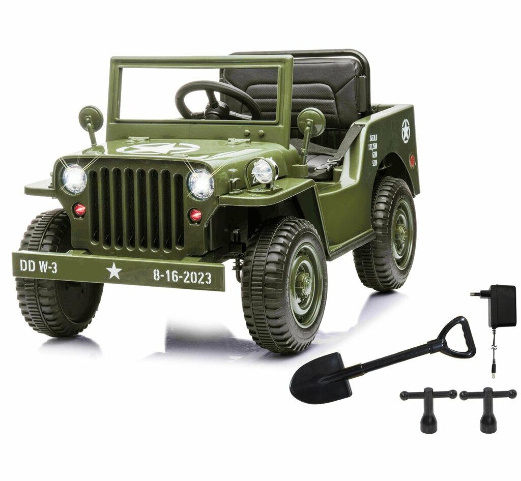 Jeep Willys MB Army 12V Ride-on