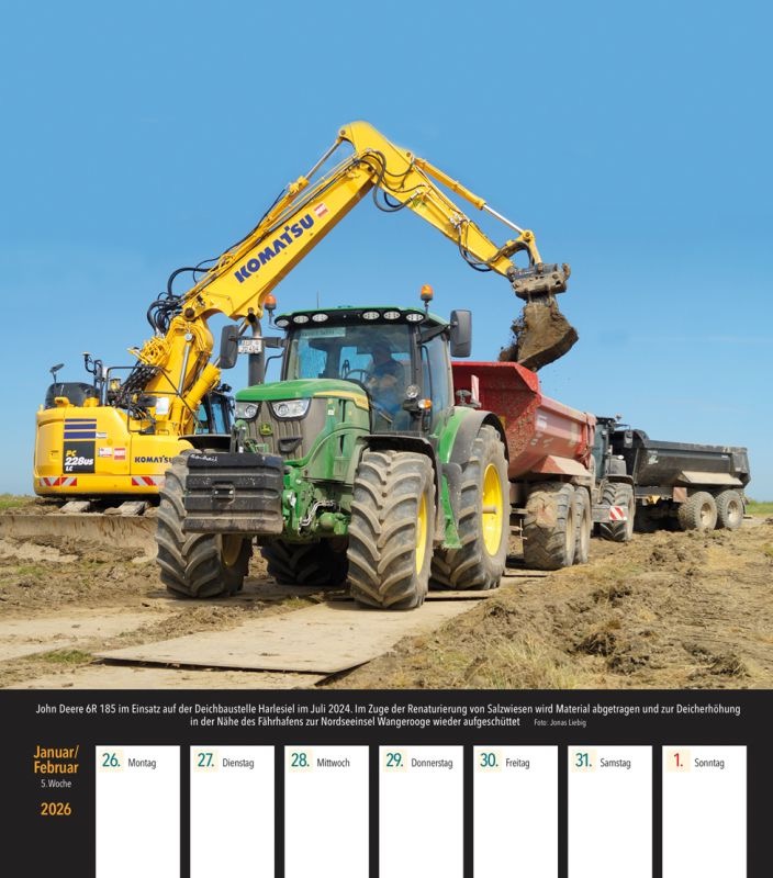 John Deere Traktoren Wochenkalender 2027
