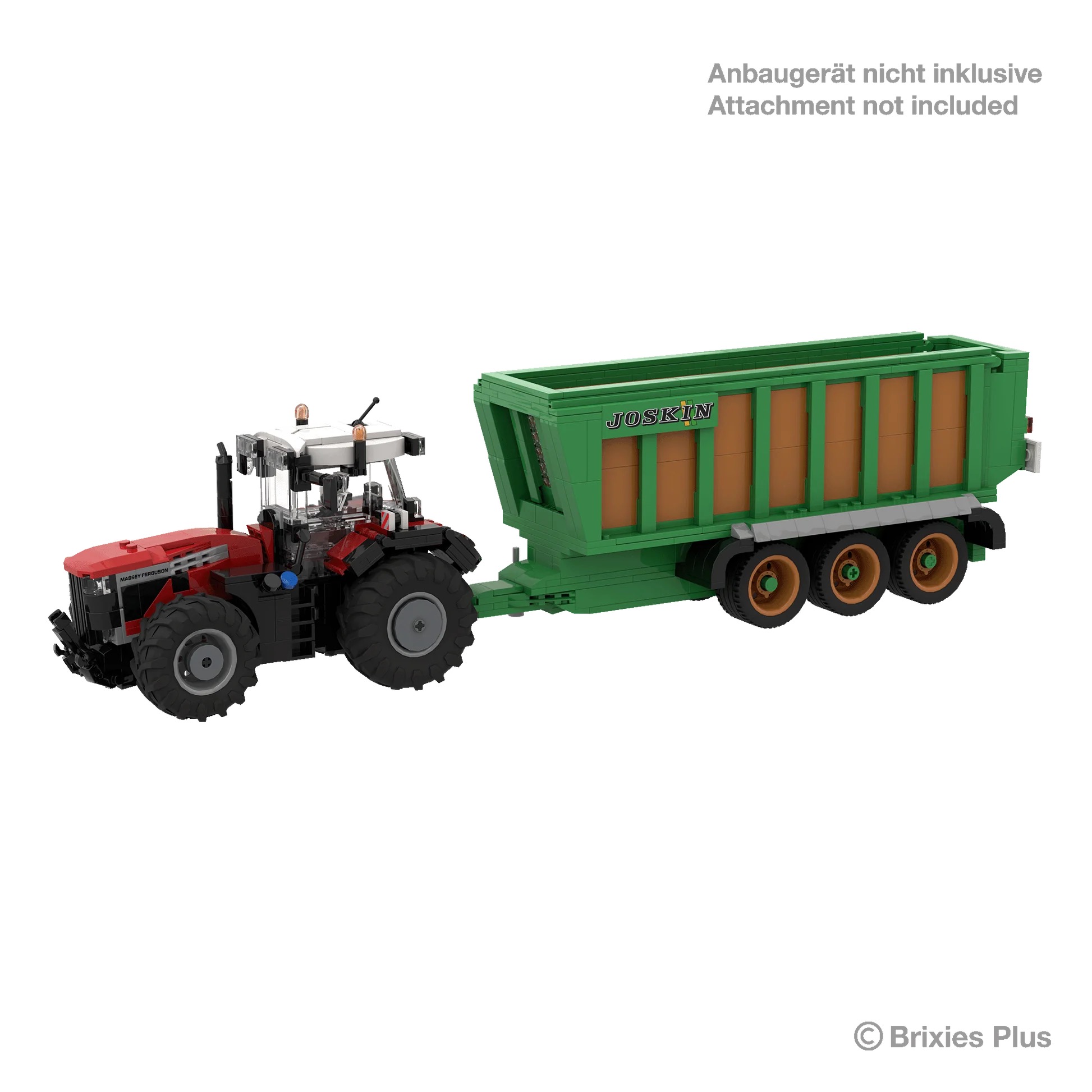 Massey Ferguson 9S BRIXIES Plus Klemmbausteine Modell von Brixies Plus 1:32