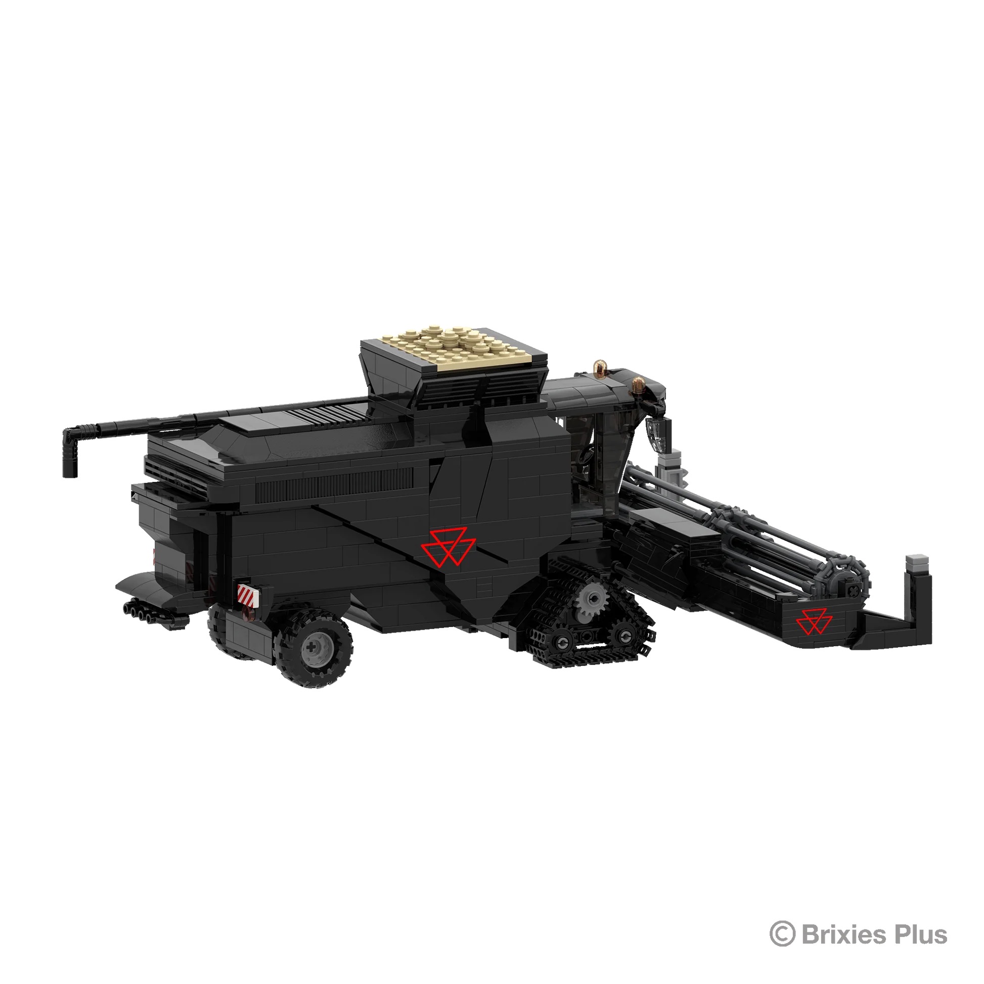 Massey Ferguson Ideal Mähdrescher BRIXIES Plus Klemmbausteine Modell von Brixies Plus 1:32