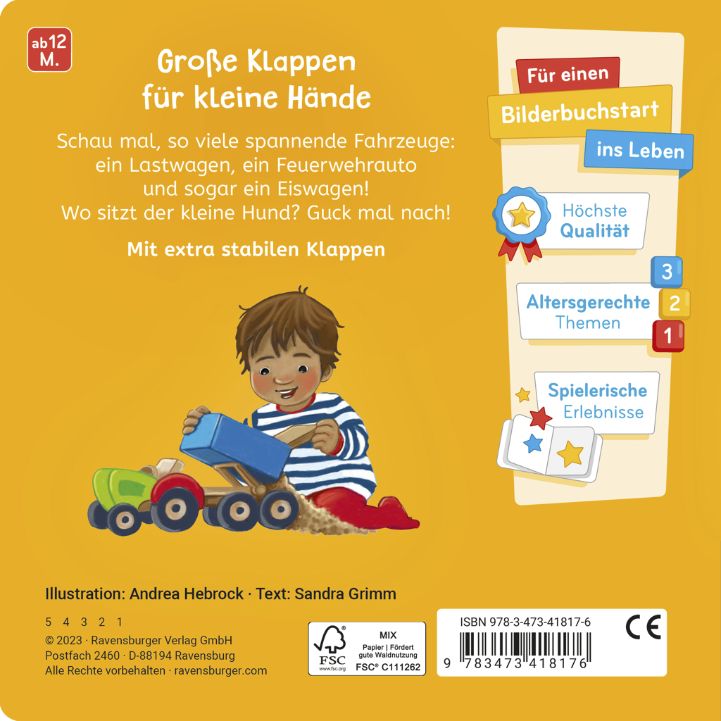 Was siehst du? Klapp auf klapp zu. Meine Fahrzeuge