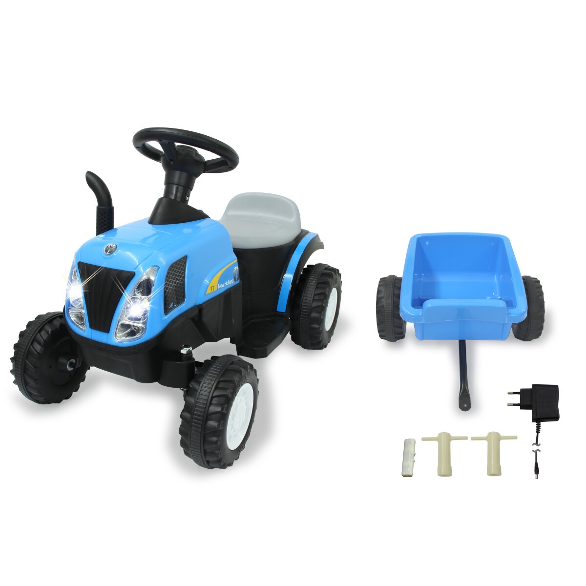 New Holland 6V Ride-on mit Anhänger