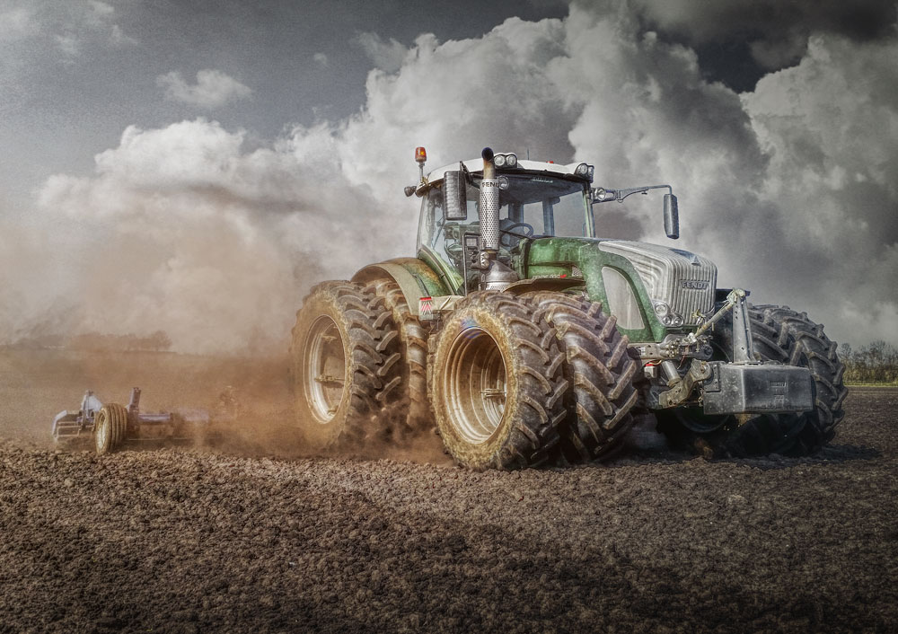 Poster Fendt 936 Vario tannengrün