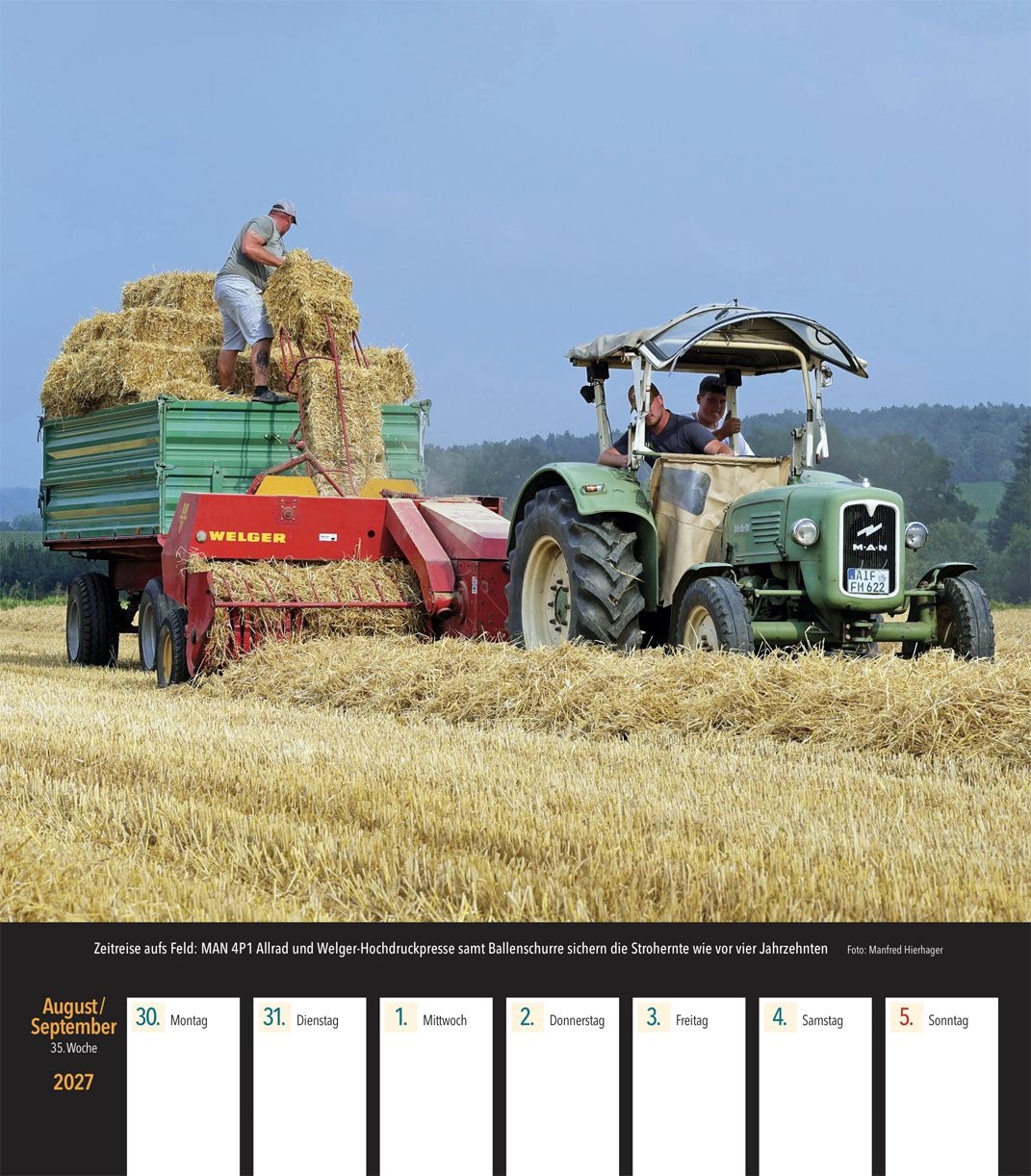 Traktoren Wochenkalender 2027