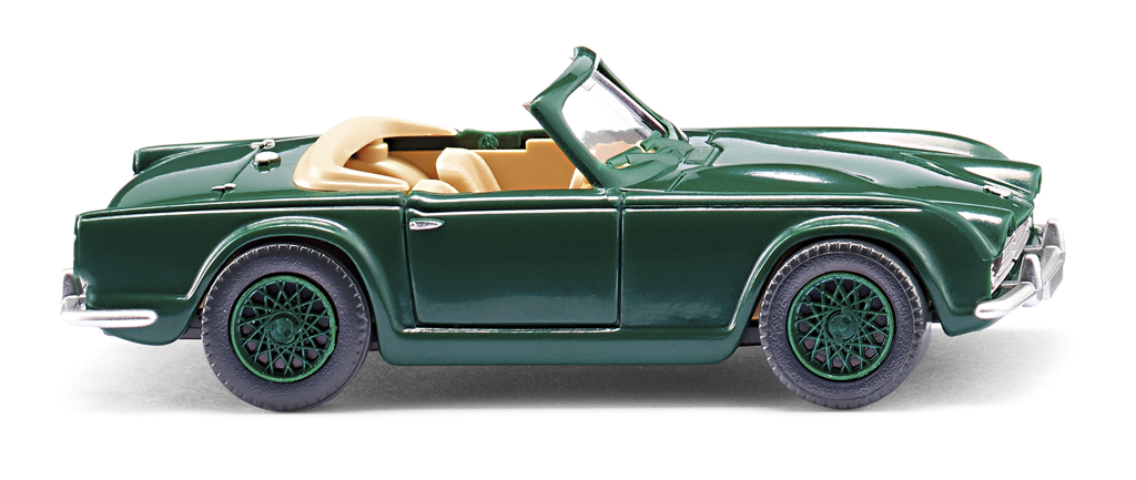 Triumph TR4 moosgrün Modell von WIKING 1:87