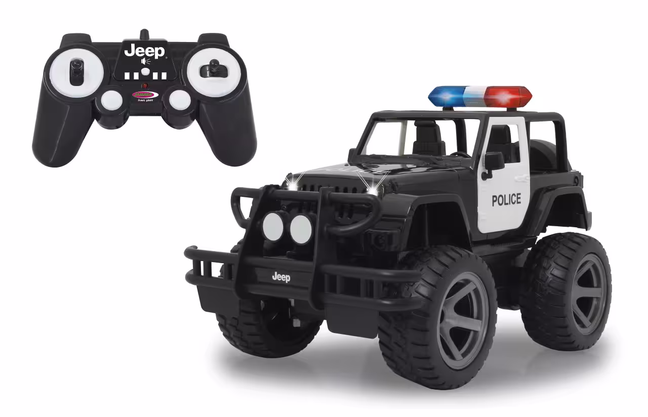 Jeep Wrangler Police 2.4 GHz  Modell von Jamara 1:12 eilbote-onlineshop - Agrarfox