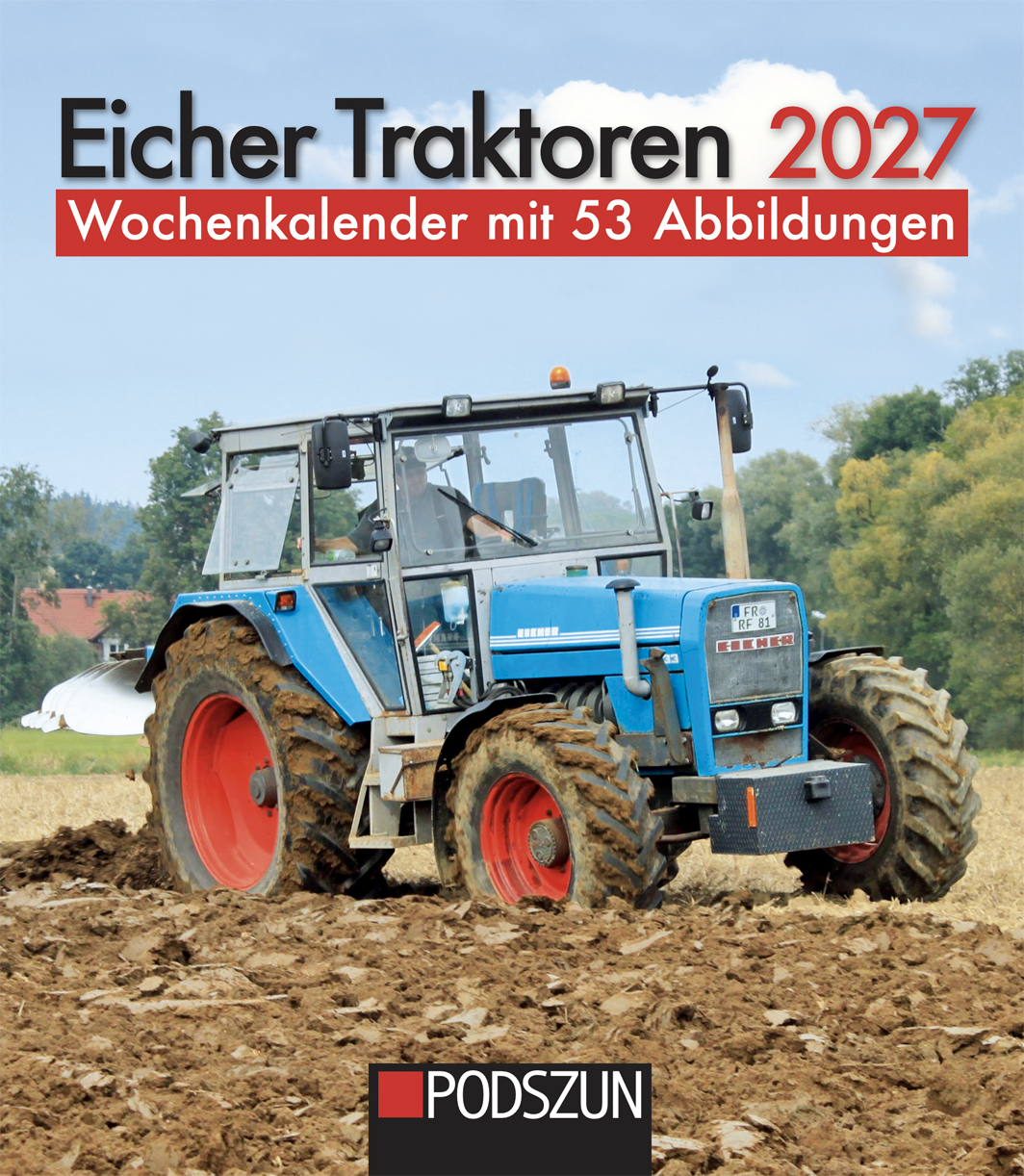 DA76938-1 Artikelname: Eicher Traktoren Wochenkalender 2027 Originalhersteller: Eicher Hersteller-Nr: 1203
