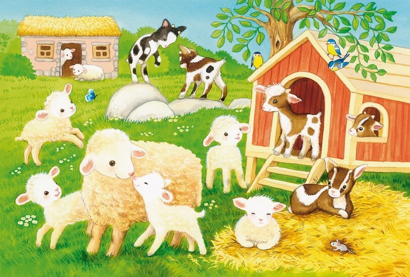 Puzzle Niedliche Haustiere 3x24