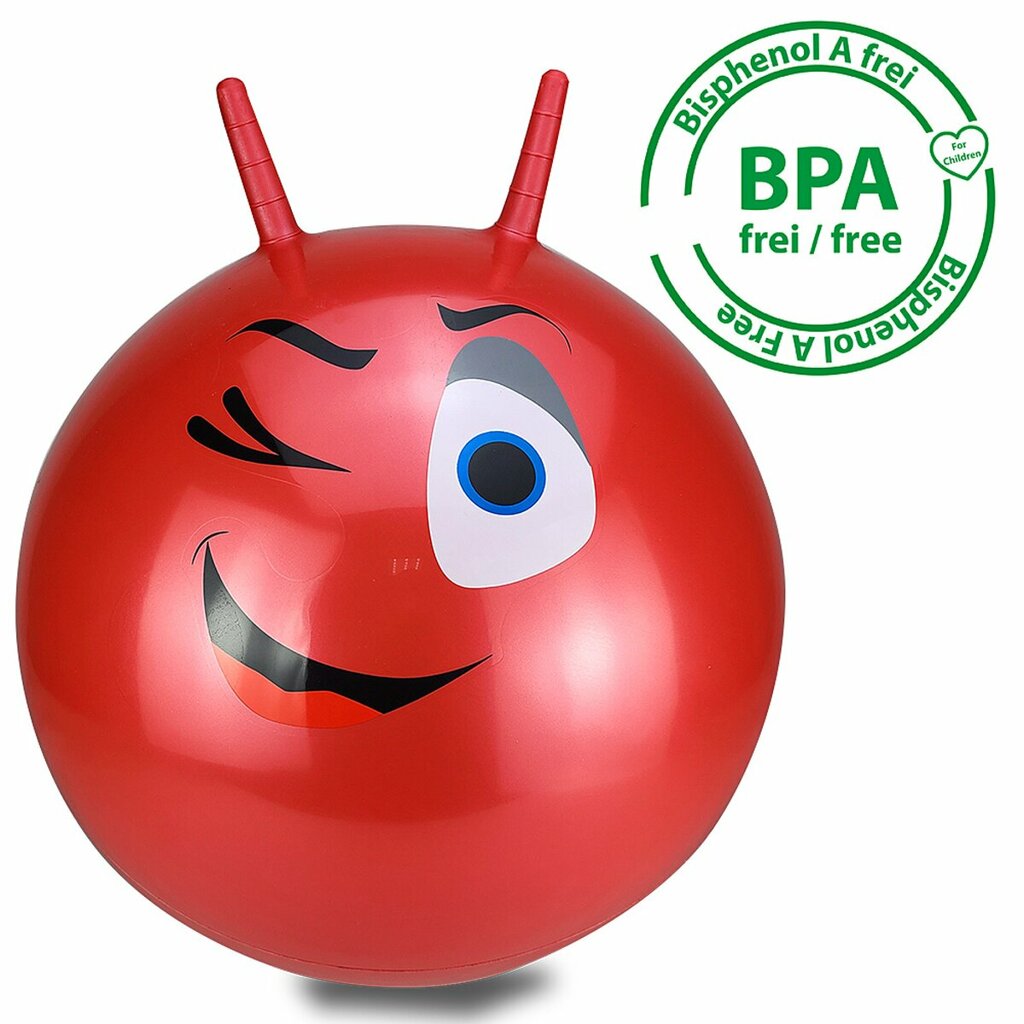 Hüpfball Eye mit Pumpe rot