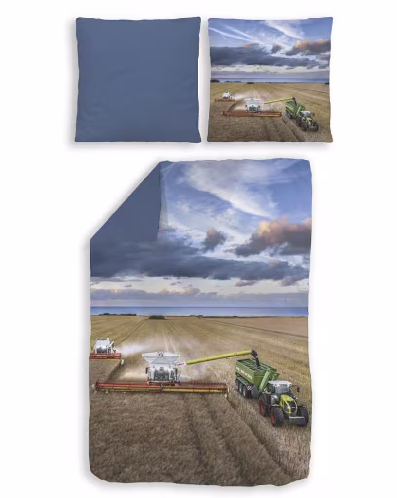 Claas Lexion Bettwäsche blau-1