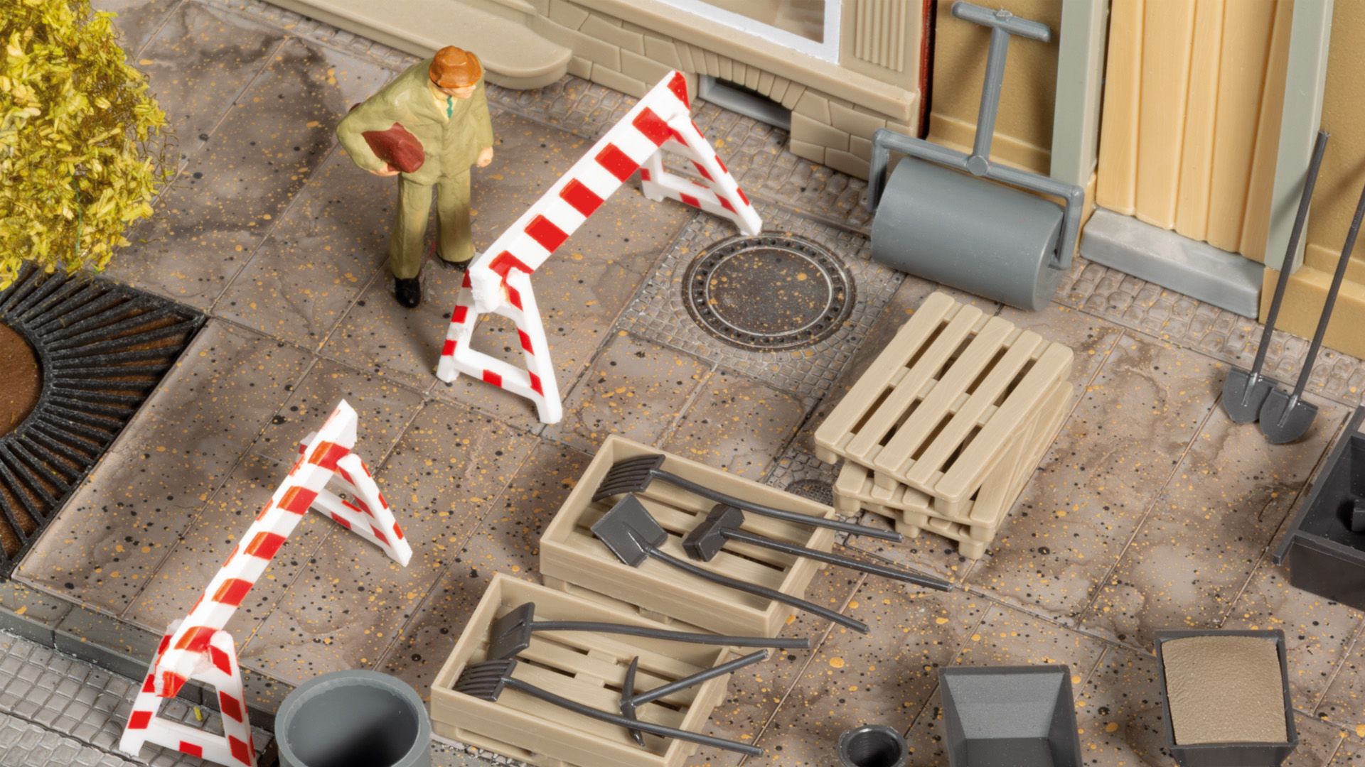 Baustellen-Set Modell von Auhagen 1:87
