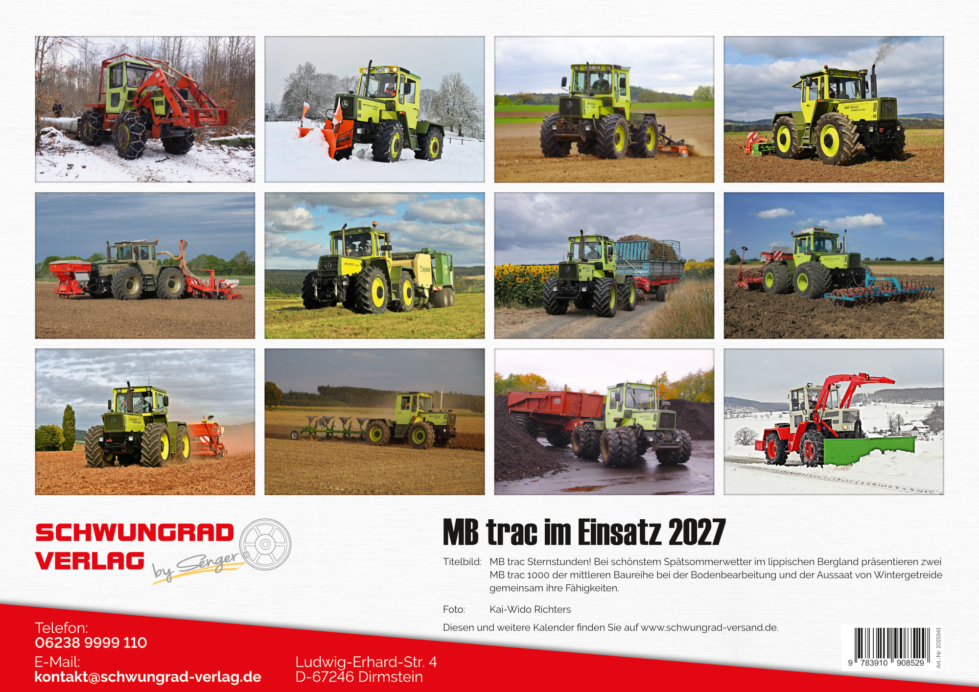 MB trac Monatskalender 2027