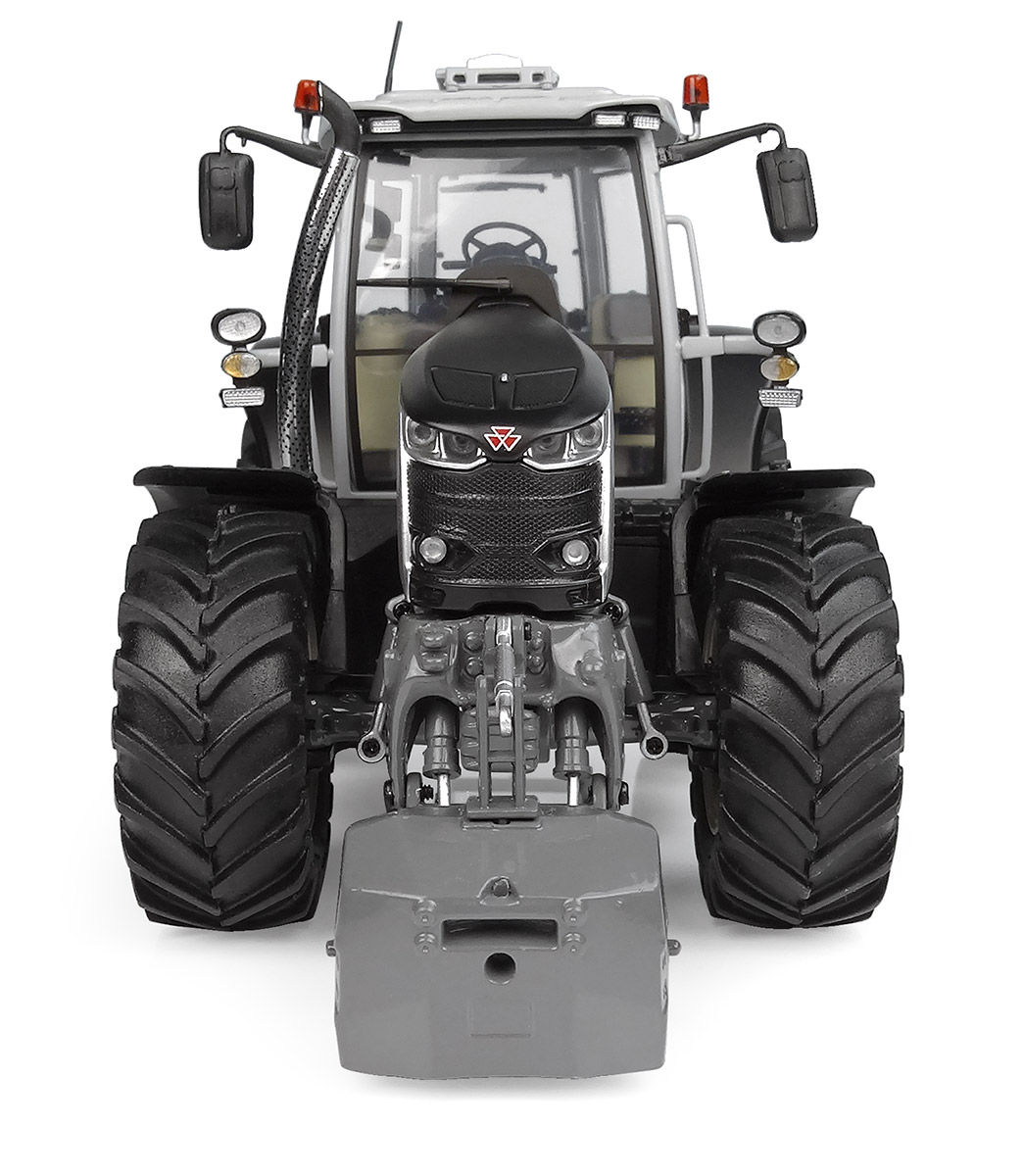 Massey Ferguson 7S.210 matt schwarz mit goldenen  Felgen Modell von Universal Hobbies 1:32