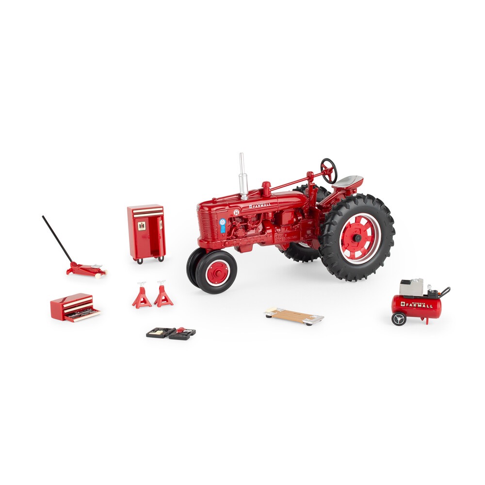 MA76754-1 Artikelname: Farmall Super H Restaurierungs-Set Prestige Collection Originalhersteller: Farmall von Ertl im Maßstab: 1:16 Hersteller-Nr: 44493