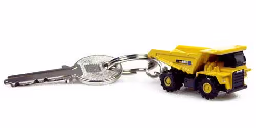Schlüsselanhänger Komatsu Muldenkipper Modell von Universal Hobbies  eilbote-onlineshop - Agrarfox