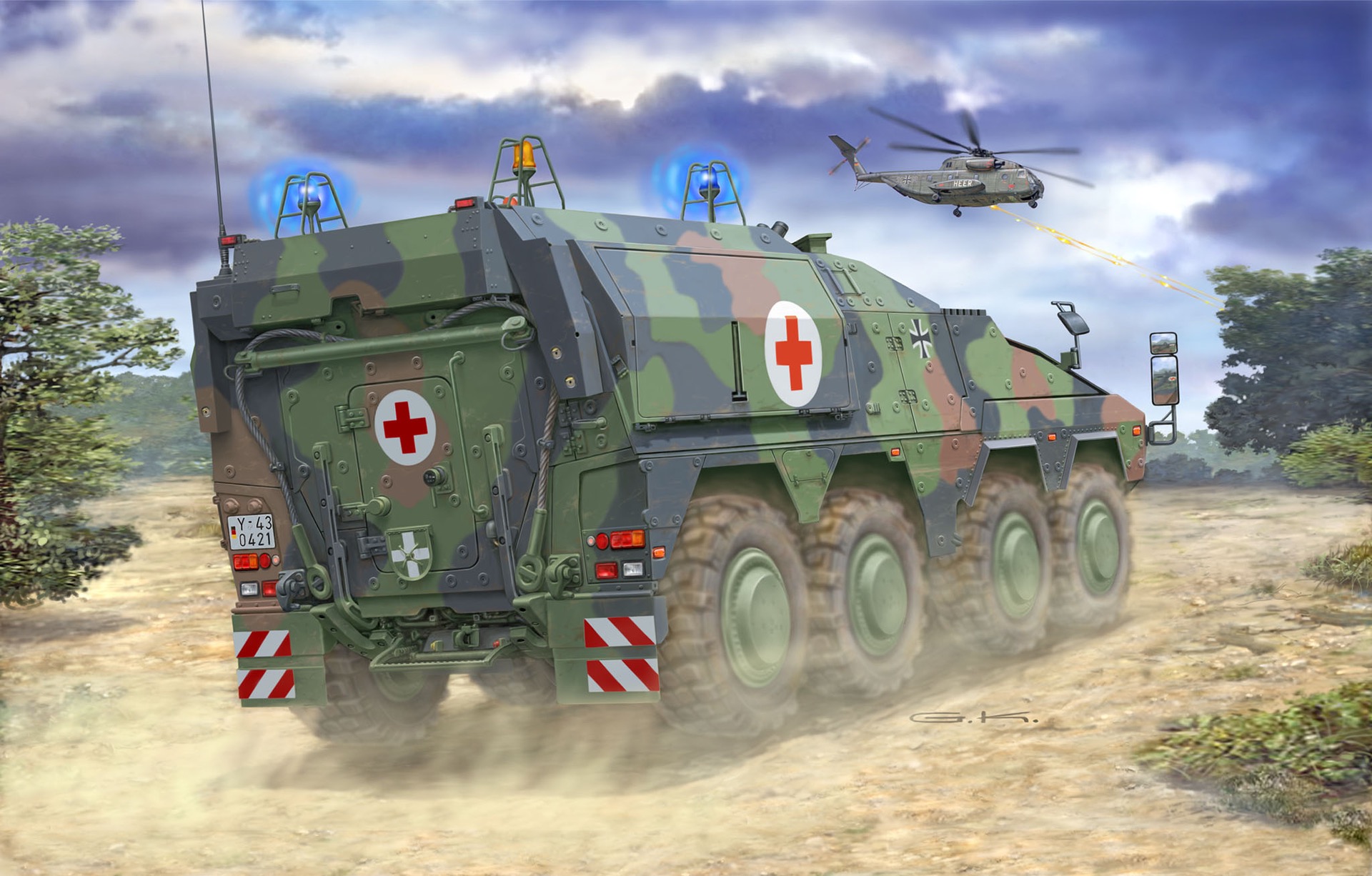 GTK Boxer sgSanKfz Modell von Revell 1:72