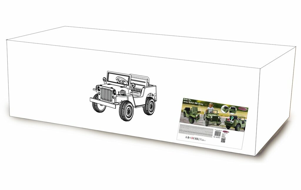 Jeep Willys MB Army 12V Ride-on