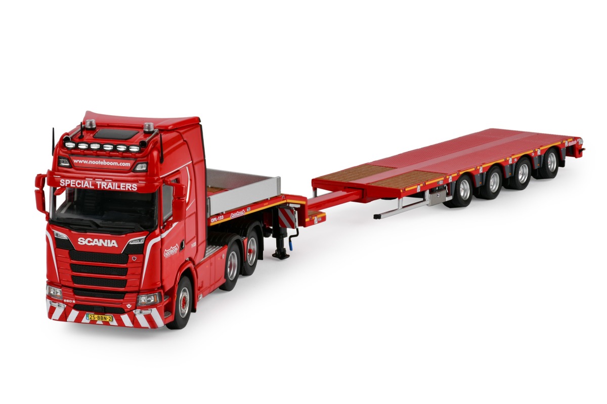 Scania S-Serie mit Nooteboom Redline Vierachs-Tieflader   Modell von Imc Models 1:50