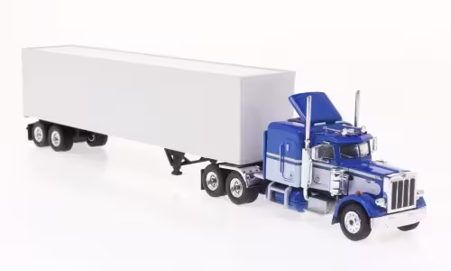 Peterbilt 359 Koffer-SZ blau/weiß 1973 Modell von Brekina 1:87 eilbote-onlineshop - Agrarfox