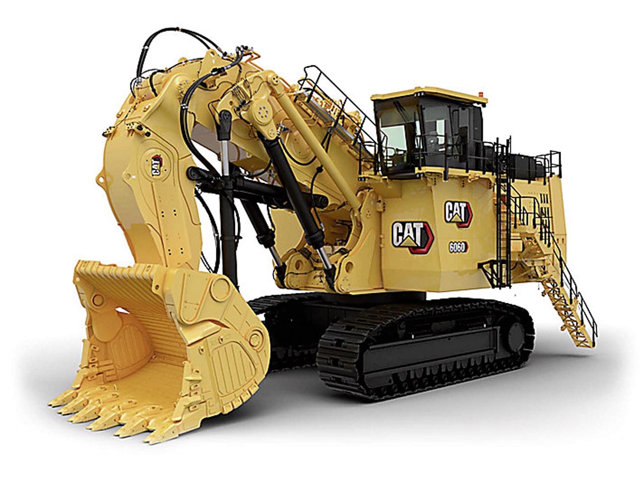 CAT 6060FS Großhydraulikbagger mit Ladeschaufel Modell von DieCast Masters 1:87