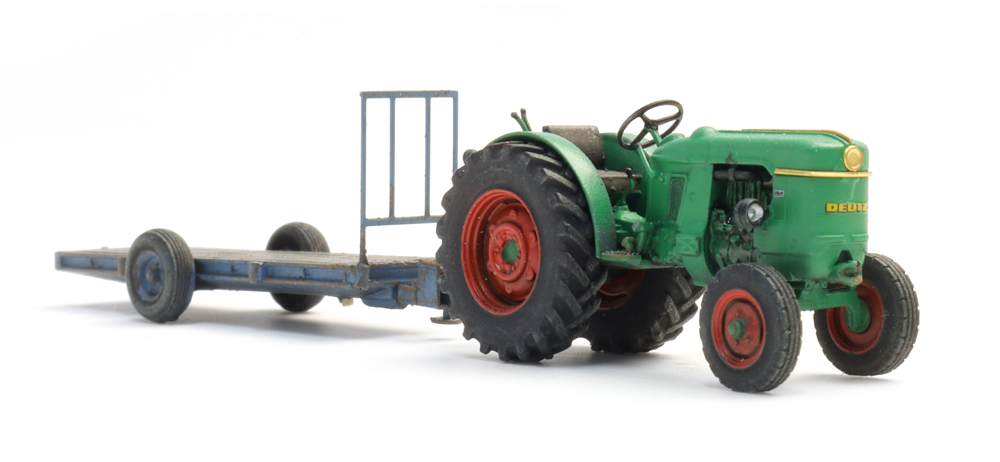 Deutz D30 Obstgartentraktor mit Anhänger Modell von Artitec 1:87