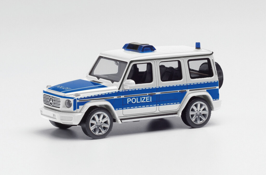 Mercedes-Benz G-Klasse Polizei Brandenburg Land Modell von herpa 1:87