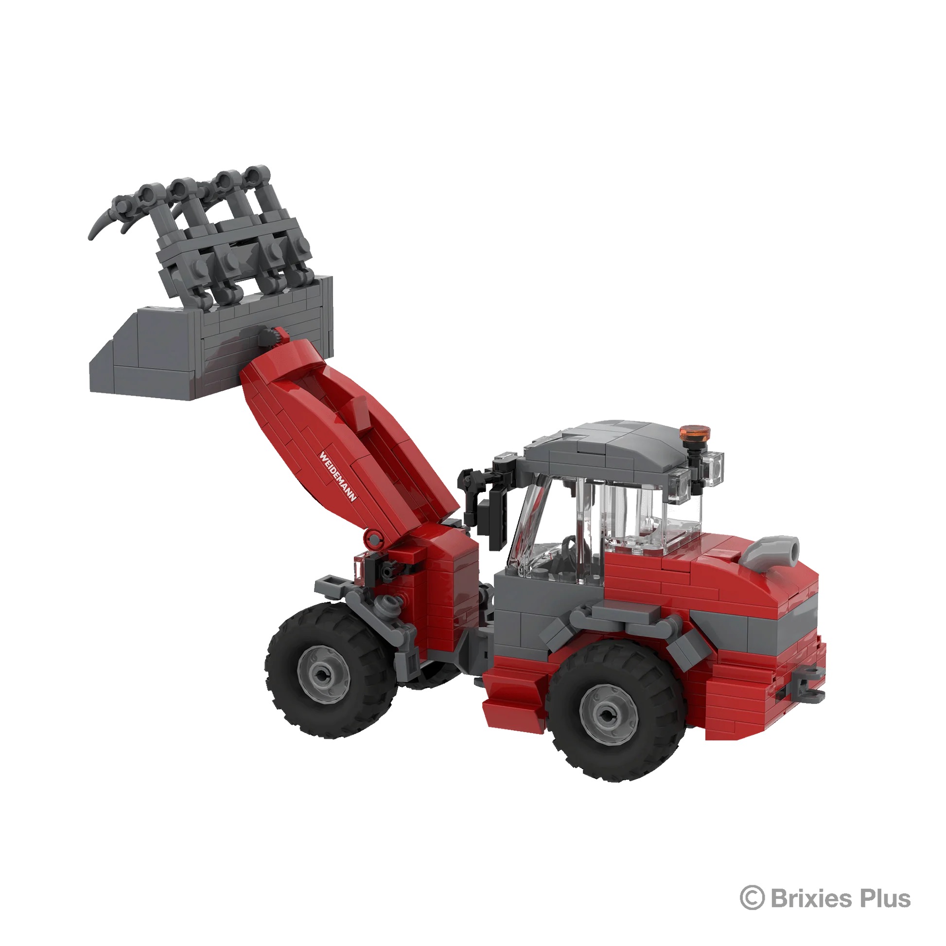 BRIXIES Plus Weidemann 3060 mit Zubehör Modell von Brixies Plus 1:32