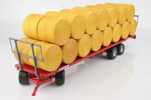 Maupu 1180/200 Plattformanhänger mit 30 Ballen Modell von Replicagri 1:32