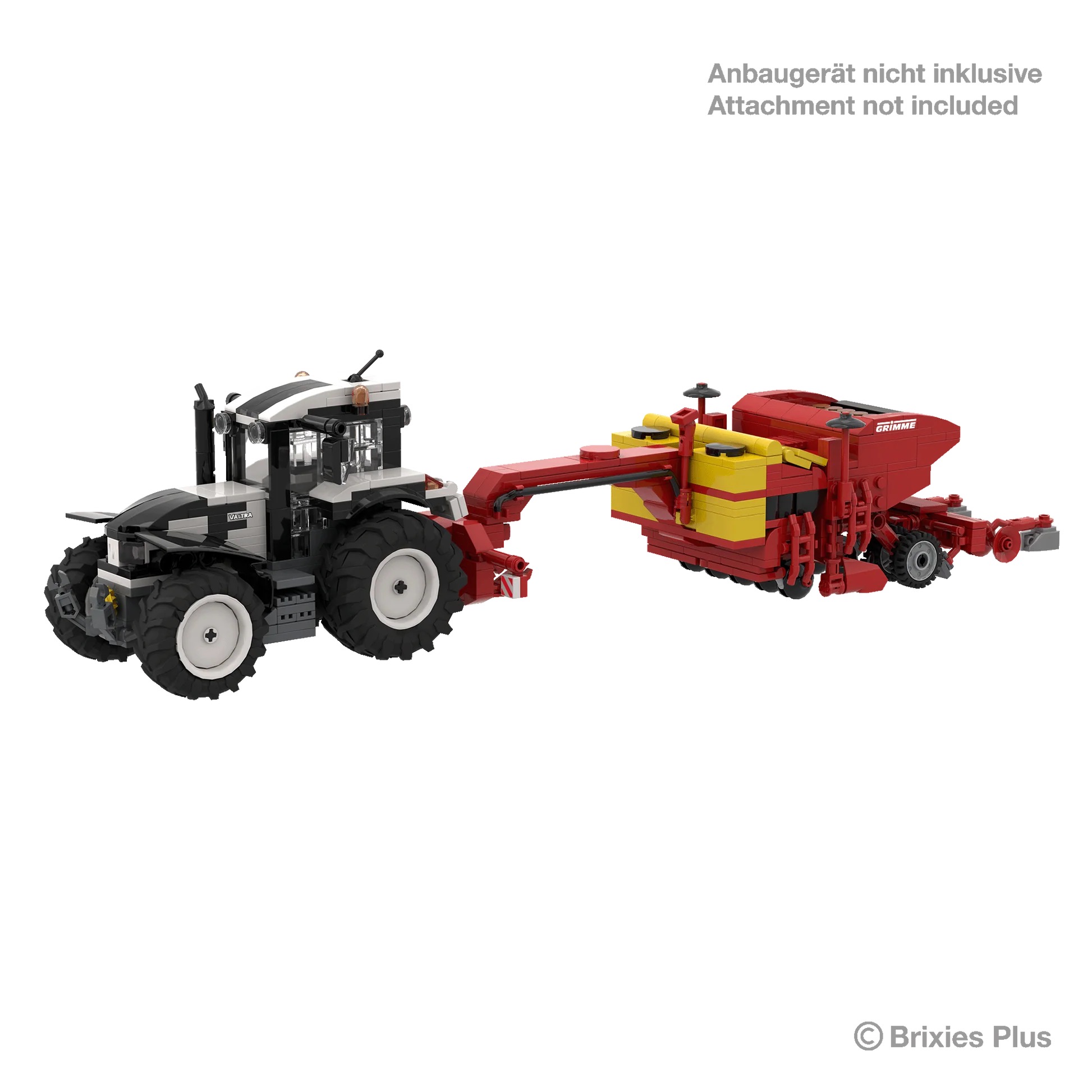 BRIXIES Plus Valtra T255 weiß Modell von Brixies Plus 1:32