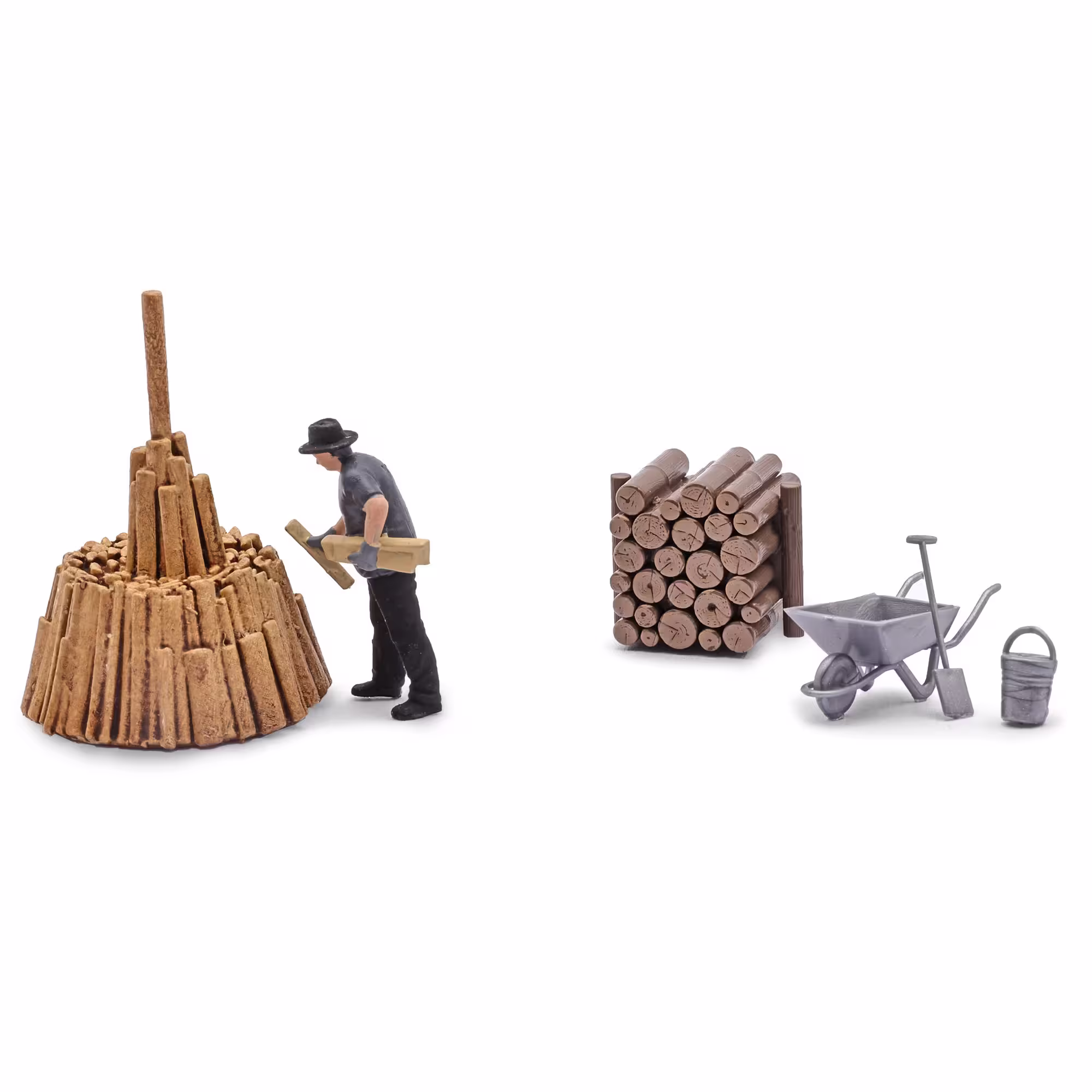 MA76406-1 Artikelname: Action Set: Holz schichten Originalhersteller:  von Busch im Maßstab: 1:87 Hersteller-Nr: 79941