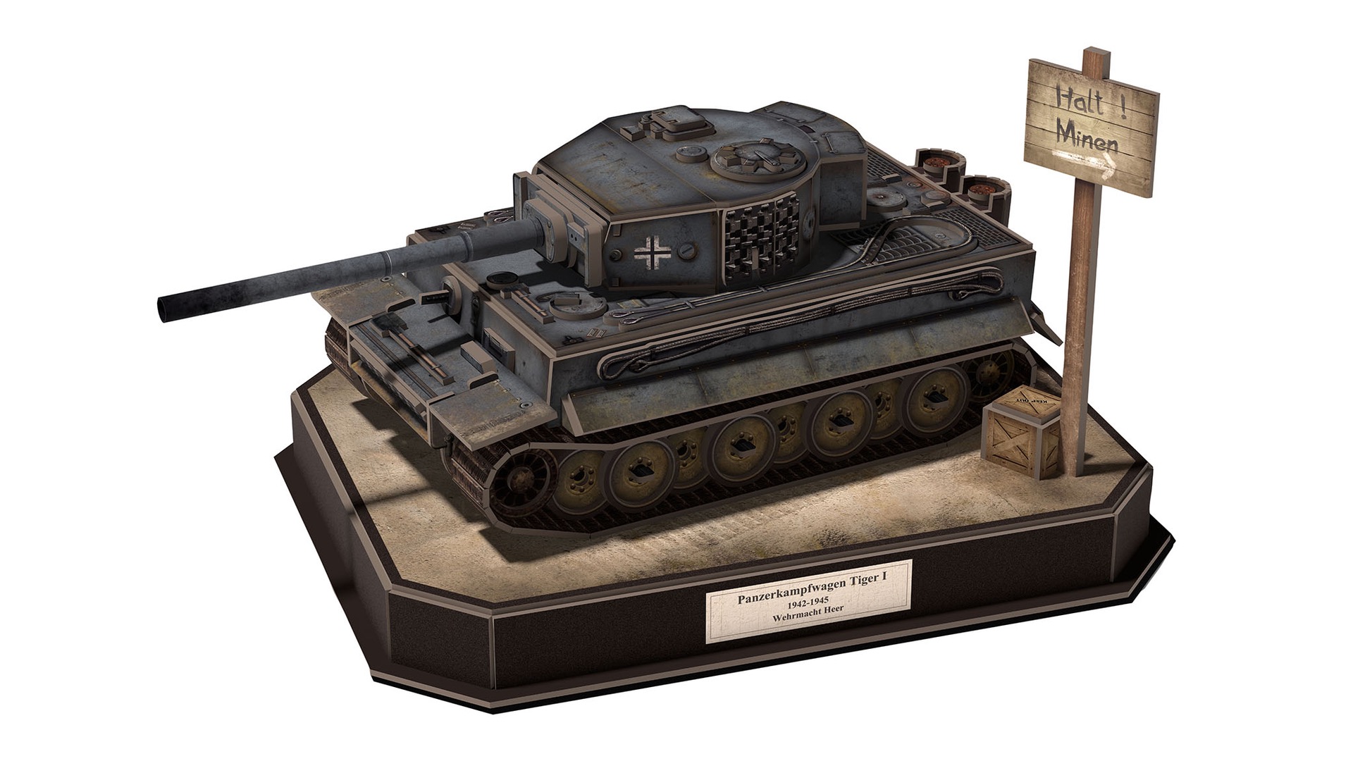 Deutscher Panzer „Tiger 1“ Modell von Revell 