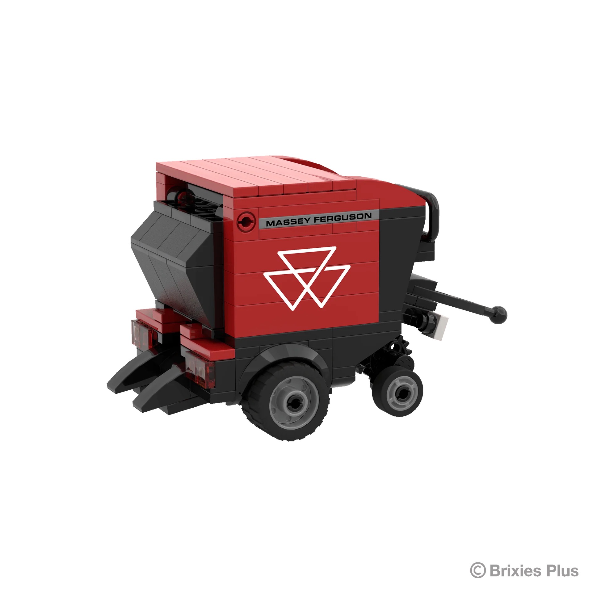 Massey Ferguson RB F Rundballenpresse BRIXIES Plus Klemmbausteine Modell von Brixies Plus 1:32