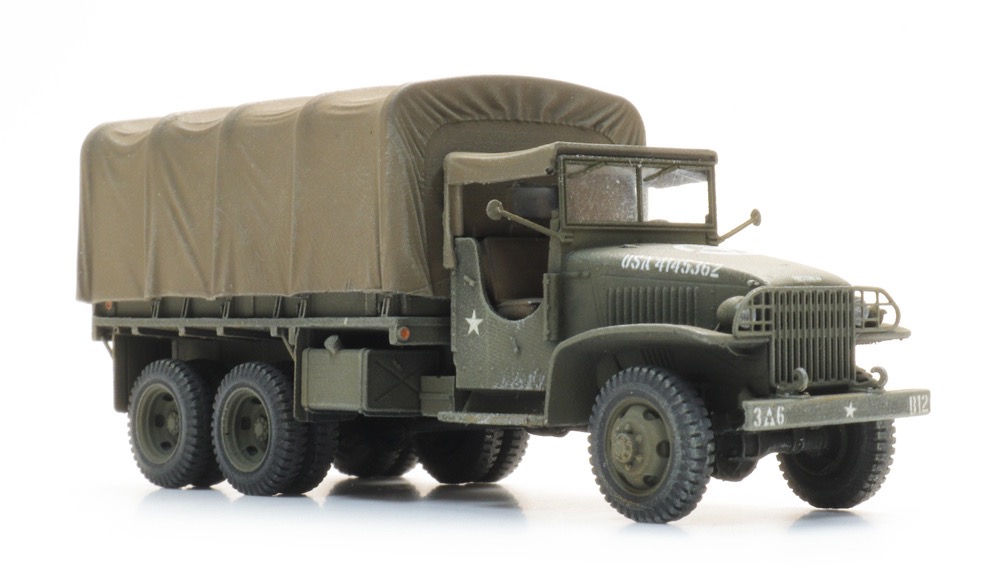 US GMC CCKW-353 US Army Cargo mit Dach Modell von Artitec 1:87