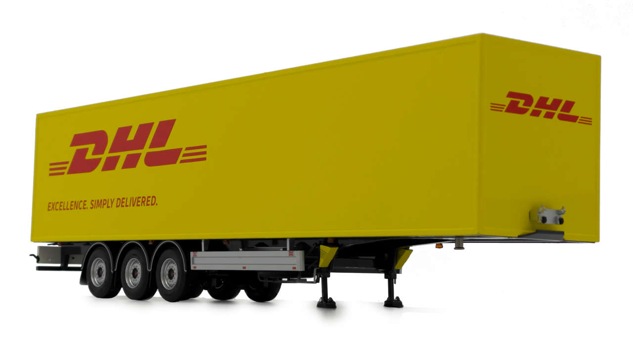 Pacton Kofferauflieger DHL Design  Modell von MarGe Models 1:32